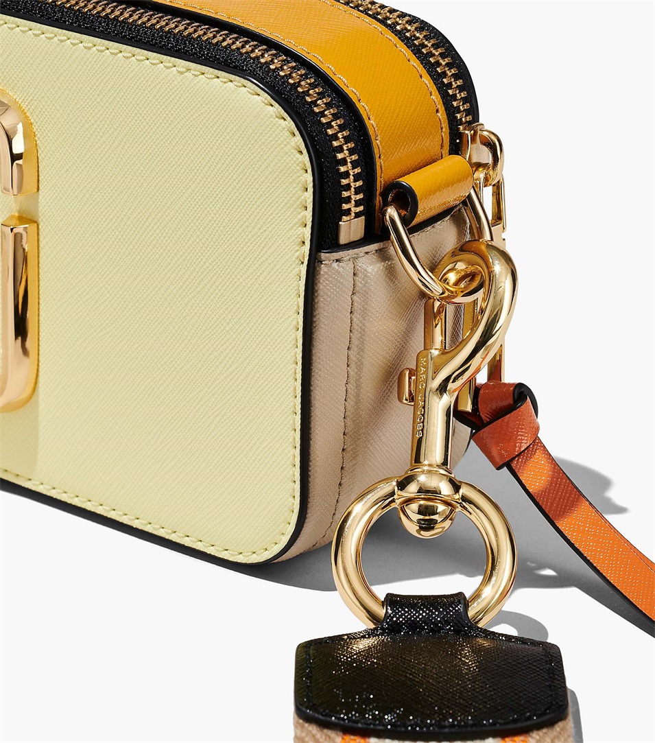 Marc Jacobs The Colorblock Snapshot Crossbody Bag - Tender Yellow